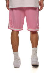 LOGO MESH SHORT ROSA