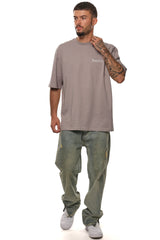 HEAVY OVERSIZE EMBO T-SHIRT GULL GREY
