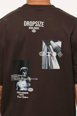 HEAVY OVERSIZE MARBLE PIC T-SHIRT WASHED BLACK