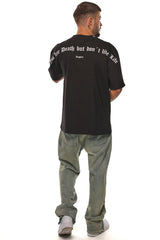 HEAVY OVERSIZE FEAR DEATH T-SHIRT BLACK