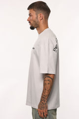 HEAVY OVERSIZE FEAR DEATH T-SHIRT WHITE