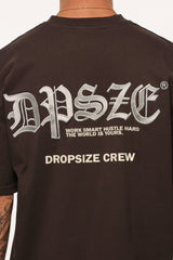 HEAVY OVERSIZE WORK SMART T-SHIRT WASHED BLACK