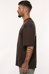 HEAVY OVERSIZE WORK SMART T-SHIRT WASHED BLACK