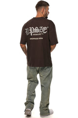 HEAVY OVERSIZE WORK SMART T-SHIRT WASHED BLACK