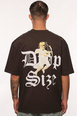 HEAVY OVERSIZE CUPIDO T-SHIRT WASHED BLACK