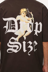 HEAVY OVERSIZE CUPIDO T-SHIRT WASHED BLACK