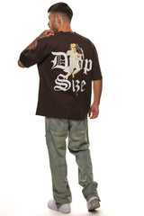 HEAVY OVERSIZE CUPIDO T-SHIRT WASHED BLACK