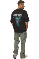 HEAVY OVERSIZE BEST PLACE T-SHIRT BLACK