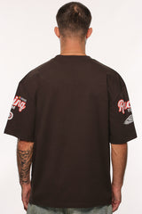 HEAVY OVERSIZE MOTORSPORT T-SHIRT WASHED BLACK