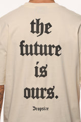 HEAVY OVERSIZE FUTURE T-SHIRT COCONUT MILK