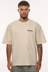 HEAVY OVERSIZE MEMBERS ONLY T-SHIRT COCONUT MILK