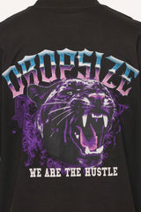 HEAVY OVERSIZE HUSTLE T-SHIRT BLACK