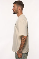 HEAVY OVERSIZE MEMBERS ONLY T-SHIRT COCONUT MILK