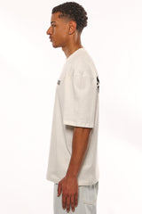 HEAVY OVERSIZE HEAVEN CALLING T-SHIRT CREAM WHITE