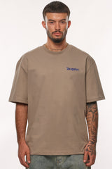 HEAVY BROKEN HEART T-SHIRT SIMPLE TAUPE