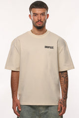 HEAVY OVERSIZE MORE FOCUS T-SHIRT COCONUT MILK
