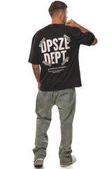 HEAVY NEVER GIVE UP T-SHIRT BLACK