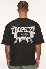 HEAVY OVERSIZE RISE ABOVE THE REST T-SHIRT BLACK