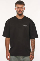 HEAVY OVERSIZE RISE ABOVE THE REST T-SHIRT BLACK