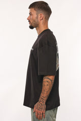 HEAVY OVERSIZE RISE ABOVE THE REST T-SHIRT BLACK