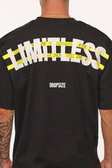 HEAVY OVERSIZE LIMITLESS T-SHIRT BLACK / YELLOW