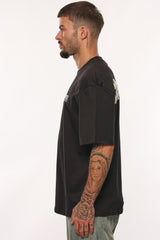 HEAVY OVERSIZE LIMITLESS T-SHIRT BLACK / YELLOW