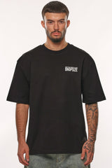 HEAVY OVERSIZE KEEP THE STREETS T-SHIRT BLACK