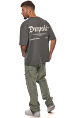 HEAVY OVERSIZE PATIENCE T-SHIRT GREY CREAM