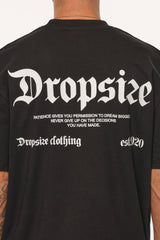 HEAVY OVERSIZE PATIENCE T-SHIRT BLACK