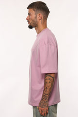 HEAVY OVERSIZE EMBO T-SHIRT LILAC SNOW