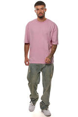 HEAVY OVERSIZE EMBO T-SHIRT LILAC SNOW