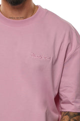 HEAVY OVERSIZE EMBO T-SHIRT LILAC SNOW