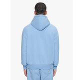SUPER HEAVY BLANK HOODIE WASHED BLUE