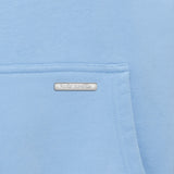 SUPER HEAVY BLANK HOODIE WASHED BLUE