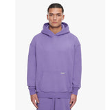 SUPER HEAVY BLANK HOODIE WASHED PURPLE
