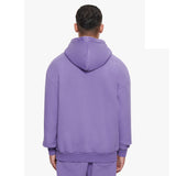 SUPER HEAVY BLANK HOODIE WASHED PURPLE