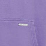 SUPER HEAVY BLANK HOODIE WASHED PURPLE