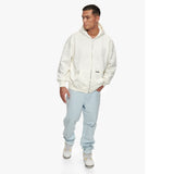 SUPER HEAVY RIB ZIPPER CREAM WHITE