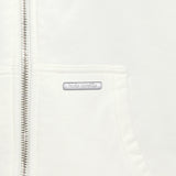 SUPER HEAVY RIB ZIPPER CREAM WHITE