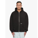 SUPER HEAVY RIB ZIPPER BLACK