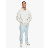 SUPER HEAVY RIB ZIPPER GREY MELANGE