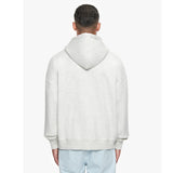 SUPER HEAVY RIB ZIPPER GREY MELANGE