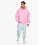 SUPER HEAVY RIB ZIPPER PINK