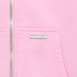 SUPER HEAVY RIB ZIPPER PINK
