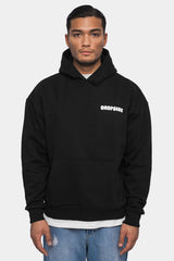 HEAVY OVERSIZE CREW HOODIE BLACK