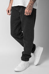 LOOSE FIT WASHED GREY JEANS