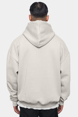 HEAVY OVERSIZE EMBO HOODIE MOON BEAM