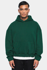 HEAVY OVERSIZE RUBBER PATCH HOODIE GREEN