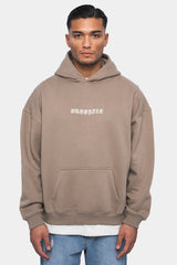 HEAVY OVERSIZE CRIME HOODIE SILVER MINK