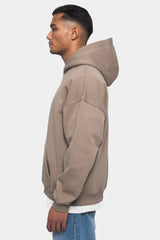 HEAVY OVERSIZE CRIME HOODIE SILVER MINK